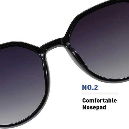 Слънчеви очила - Polarized PC (2203) - черно / градиентно сиво