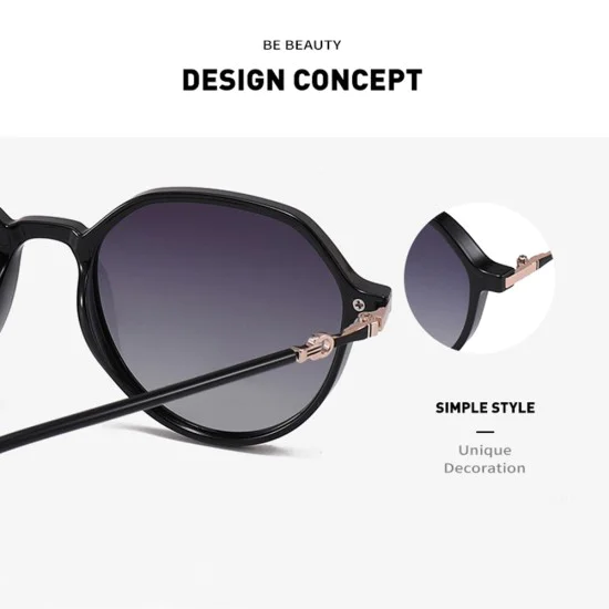Слънчеви очила - Polarized PC (2203) - Сиво Розови