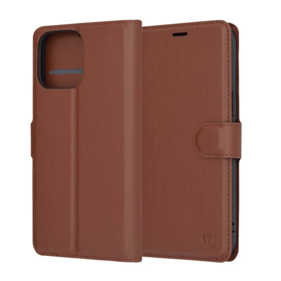 Калъф за iPhone 14 Pro Max - Leather Folio - Brown