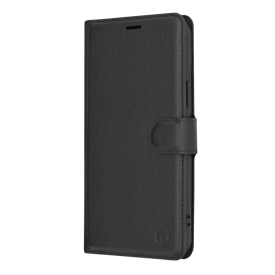 Калъф за iPhone 15 Plus - Кожено Протектор - Черен