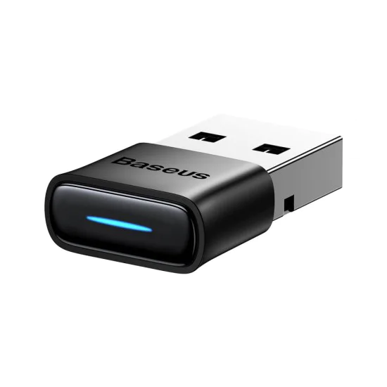 Baseus - Безжичен адаптер BA04 (ZJBA000001) - Bluetooth, за клавиатури, телефони, слушалки, USB адаптер, Plug and Play - Черен