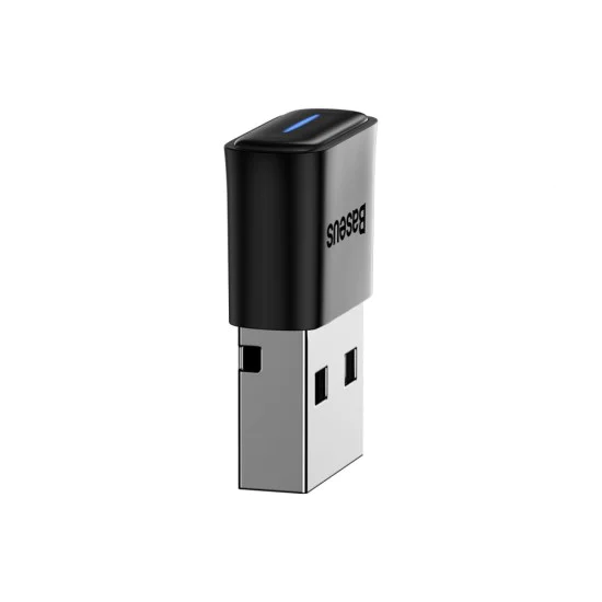 Baseus - Безжичен адаптер BA04 (ZJBA000001) - Bluetooth, за клавиатури, телефони, слушалки, USB адаптер, Plug and Play - Черен