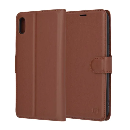 Калъф за iPhone XS Max - Leather Folio - Brown