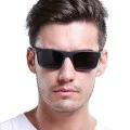 Слънчеви очила - Polarized TR90 (MM101) - матово черно / червено