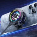 Вентилатор за телефон, RGB - (P66) - Черен