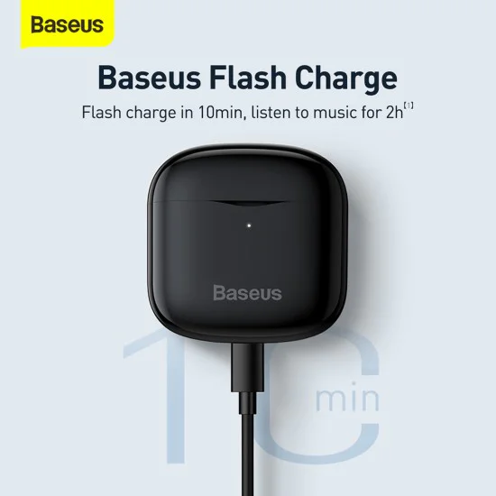 Bluetooth безжични стерео слушалки - Baseus Bowie E3 (NGTWW080001) - черни