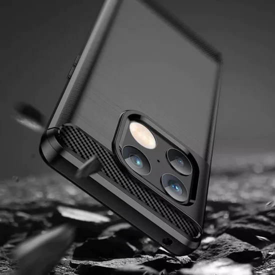 Калъф за OnePlus 10 Pro - Carbon Silicone - Черен
