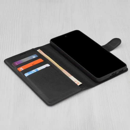 Калъф за OnePlus 12 - Кожено Протектор - Черен
