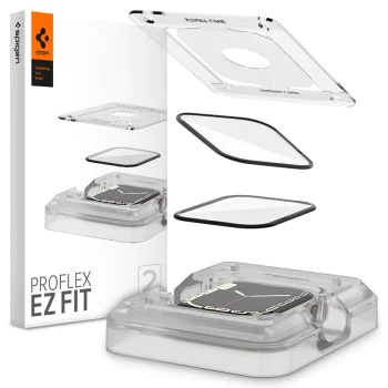 Протектор за Apple Watch 7/8 45mm (комплект 2) - Spigen ProFlex EZ Fit - черен