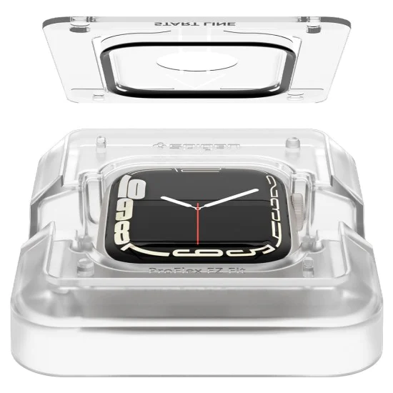 Протектор за Apple Watch 7/8 45mm (комплект 2) - Spigen ProFlex EZ Fit - черен