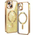 Калъф за iPhone 13 - Луксозен блясък MagSafe - Златен