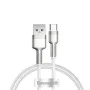 USB към Type-C кабел за данни, 66 W, 1 m - Baseus Cafule Series Metal (CAKF000102) - Бял