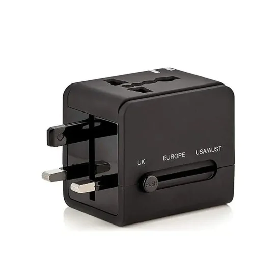 Адаптер за PD20W, QC, USB, Type-C, EU, UK, AUS, US - (HHT148) - черен