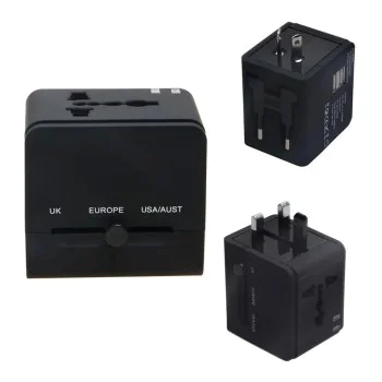 Адаптер за PD20W, QC, USB, Type-C, EU, UK, AUS, US - (HHT148) - черен