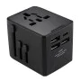 3 x USB, Type-C, EU, UK, AUS, US - (HHT904) - черен