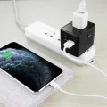 3 x USB, Type-C, EU, UK, AUS, US - (HHT904) - черен