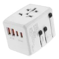Захранващ адаптер PD20W, 2 x USB, 2 x Type-C, EU, UK, AUS, US - (HHT904) - Бял