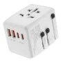 Захранващ адаптер PD20W, 2 x USB, 2 x Type-C, EU, UK, AUS, US - (HHT904) - Бял