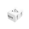Захранващ адаптер PD20W, 2 x USB, 2 x Type-C, EU, UK, AUS, US - (HHT203A) - Бял