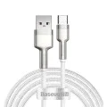 USB към Type-C кабел за данни 66W, 2m - Baseus Cafes (CAKF000202) - бял