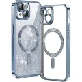 Калъф за iPhone 13 - Luxury Glitter MagSafe - Light Blue