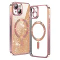 Калъф за iPhone 13 - Luxury Glitter MagSafe - Rose Gold