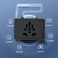Адаптер за щепсел PD20W, 2 x USB, 2 x Type-C, EU, UK, AUS, US - (HHT203A) - Черен