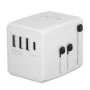 Захранващ адаптер PD30W, 3 x USB, Type-C, EU, UK, AUS, US - (HHT904) - Бял
