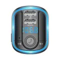 Зарядно за кола с FM модулатор, LED дисплей, 2xUSB 3.1A, MicroSD - Yesido (Y44) - черно