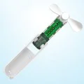 Преносим вентилатор 2000mAH, USB - (HZ001) - зелен