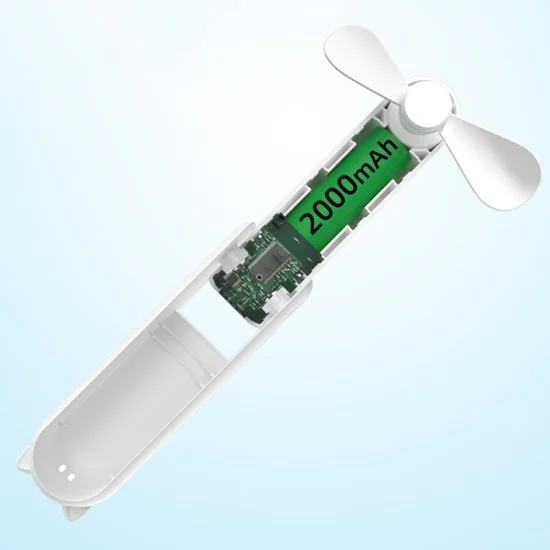 Преносим вентилатор 2000mAH, USB - (HZ001) - зелен