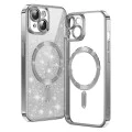 Калъф за iPhone 13 - Луксозен блясък MagSafe - Сребрист