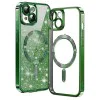 Калъф за iPhone 13 - Luxury Glitter MagSafe - Deep Green