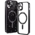 Калъф за iPhone 13 - Luxury Glitter MagSafe - Черен