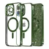 Калъф за iPhone 12 Pro - Luxury Glitter MagSafe - Deep Green