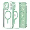 Калъф за iPhone 13 Pro Max - Luxury Glitter MagSafe - Light Green
