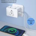 15W захранващ адаптер, 2xUSB-C, 2xUSB, EU, UK, AUS, US - (HHt204A) - Бял