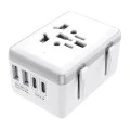 15W захранващ адаптер, 2xUSB-C, 2xUSB, EU, UK, AUS, US - (HHt204A) - Бял