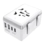 15W захранващ адаптер, 2xUSB-C, 2xUSB, EU, UK, AUS, US - (HHt204A) - Бял