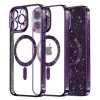 Калъф за iPhone 13 Pro - Luxury Glitter MagSafe - Deep Purple