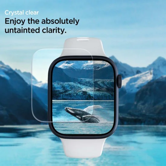 Протектор за Apple Watch 4 / 5 / 6 / SE / SE 2 / 7 / 8 / 9 (44mm / 45mm) (комплект 3) - Spigen Neo Flex - Clear