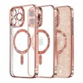 Калъф за iPhone 15 Pro - Luxury Glitter MagSafe - Rose Gold