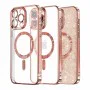 Калъф за iPhone 15 Pro - Luxury Glitter MagSafe - Rose Gold