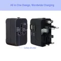Адаптер за 2 x USB, EU, UK, AUS, US - (HHT202) - Бял