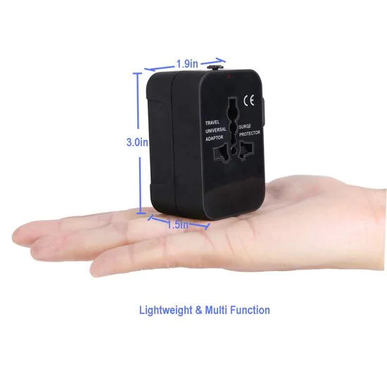Адаптер за 2 x USB, EU, UK, AUS, US - (HHT202) - Бял
