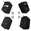 Адаптер за 2 x USB, EU, UK, AUS, US - (HHT202) - Бял