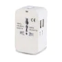 Адаптер за 2 x USB, EU, UK, AUS, US - (HHT202) - Бял