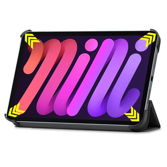 Калъф за iPad mini 6 (2021) / iPad mini 7 (2024) - FoldPro - Черен