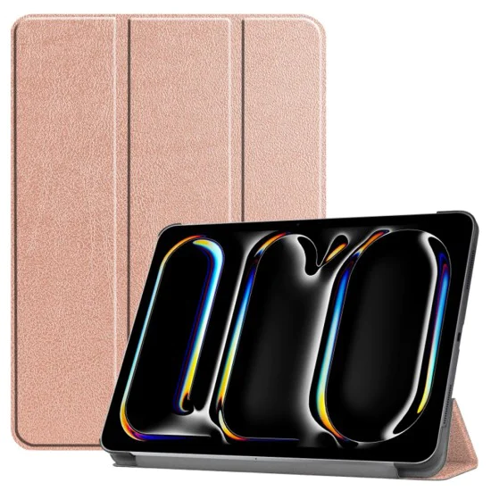 Калъф за iPad Pro 13 (2024) - FoldPro - Розово злато