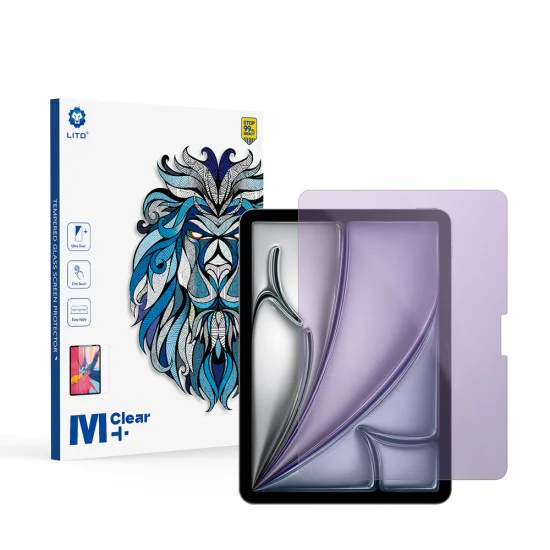 Протектор за IPad Air 11 (2024) - Lito 2.5D Classic Glass Anti-Blue Light - Прозрачен
